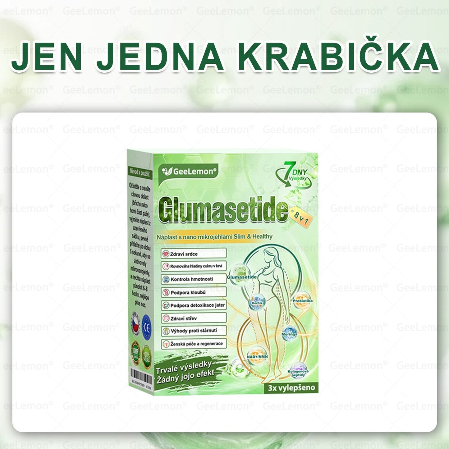 ❤️❤️ 𝐆𝐞𝑒𝑙𝑒𝐦𝐨𝐧® Glum𝐚𝐬𝐞tide 8 v 1 – Zeštíhlující nano mikrojihlový náplast 🇨🇿 Jen 1× denně ✅ Viditelné změny za 7 dní – na obezitu, kardiovaskulární zdraví, diabetes a kloubní problémy