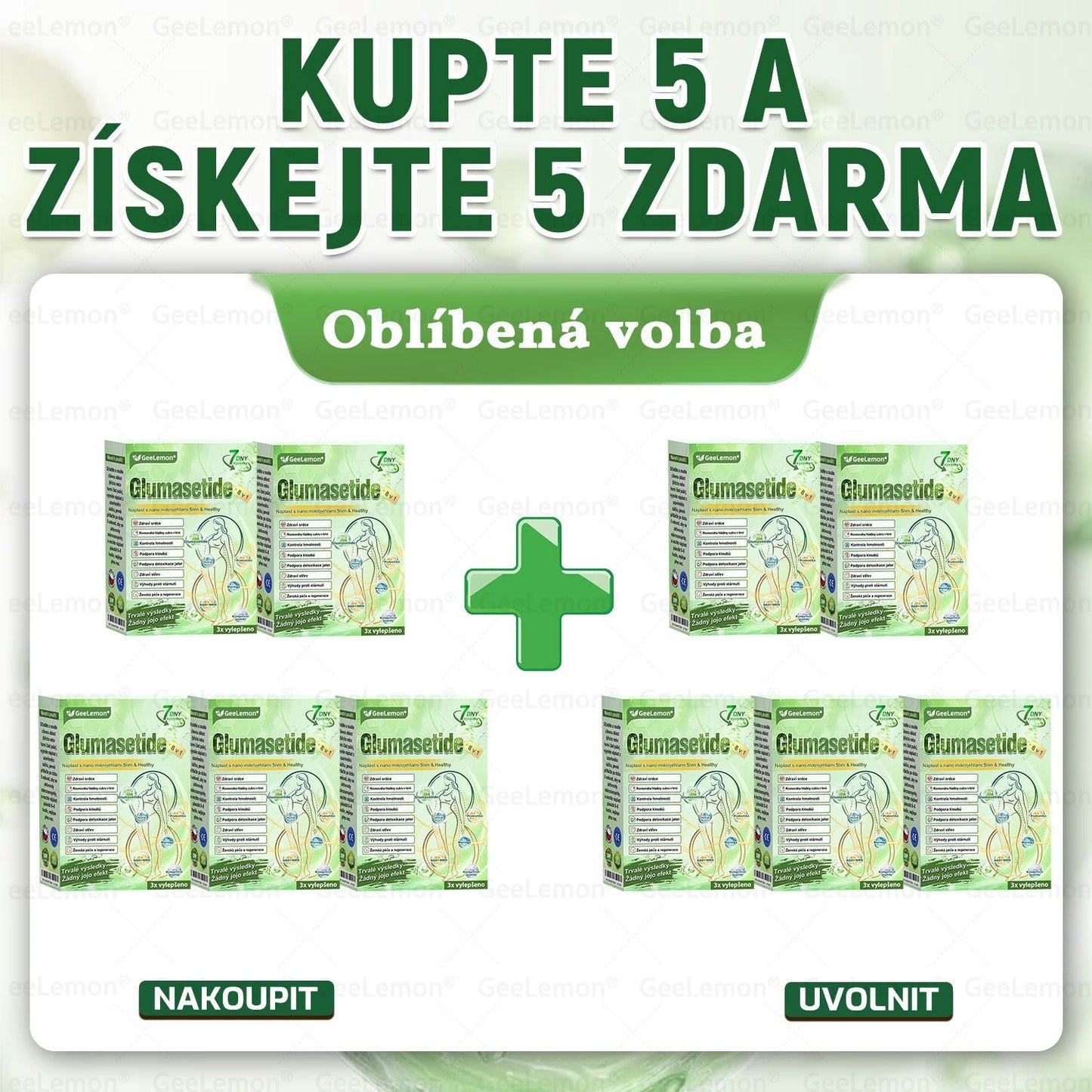 ❤️❤️❤️ 𝐆𝐞𝑒𝑙𝑒𝐦𝐨𝐧® Glum𝐚𝐬𝐞tide 8 v 1 – Zeštíhlující nano mikrojihlový náplast 🇨🇿 Jen 1× denně ✅ Viditelné změny za 7 dní – na obezitu, kardiovaskulární zdraví, diabetes a kloubní problémy
